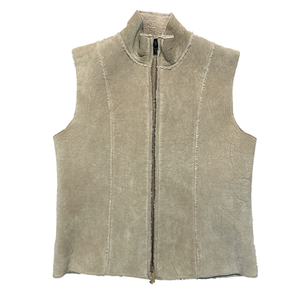 Tan Leather Vest M